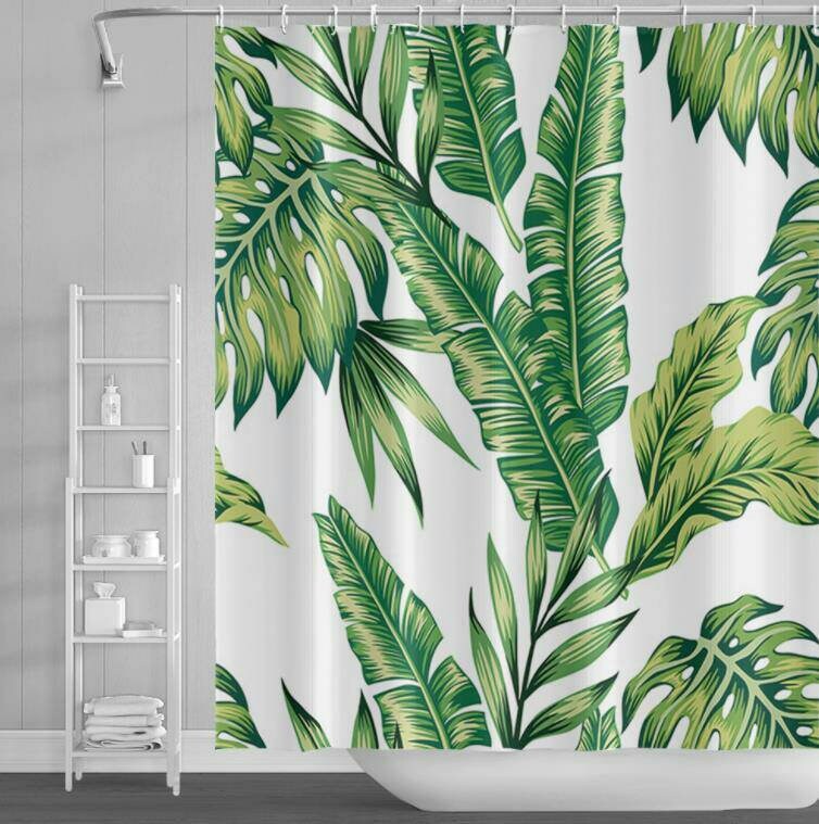 Vibrant Tropical Pineapple Shower Curtain for Bathroom Decor