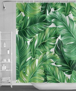 Vibrant Tropical Pineapple Shower Curtain for Bathroom Decor