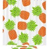 Vibrant White Background Pineapples Shower Curtain 