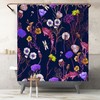 Vibrant Wildflower Shower Curtain - Beautiful Colorful Floral Bathroom Decoration 