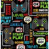 Video Game Shower Curtain for Kids Bathroom with Boys Fabric Print for a fun and waterproof bathroom 