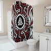 Viking Bath Decor Shower Curtain with Unique Design- Tubs White with Quick-Drying Feature 