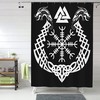 Viking Helmet Shower Curtain for a Warrior-Inspired Space
