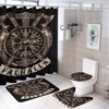 Viking Mythology Shower Curtain | Norse God Odin Waterproof Bathroom Decor