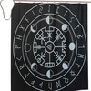 Viking Norse Mythology Warrior Compass Print Shower Curtain in style Viking