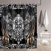 Viking Odin Norse Mythology Shower Curtain - Viking-Themed Bathroom Decor