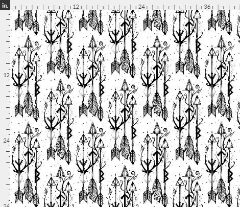Viking Runic Arrows Shower Curtain Panel - Bohemian Chic and Unique Design