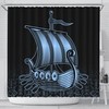 Viking Warship Norse Vikings Shower Curtain Cover, 3D Print for Bathroom/Laundry Waterproof, Best Gift Choice