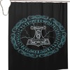 Vikings Norse Mythology Shower Curtain for Home and Hotel Bathroom Decoration