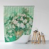 Vincent Van Gogh Pink Roses Shower Curtain For Art Decor Enthusiasts