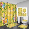 Vine Garden Waterproof Shower Curtain For Happy Easter