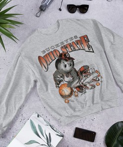 Vintage 90s Ohio State Buckeyes Mascot Basketball NCAA Fans Tee-Shirt
