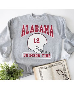 Vintage Alabama White Helmet Tee Perfect For Alabama Football Fans