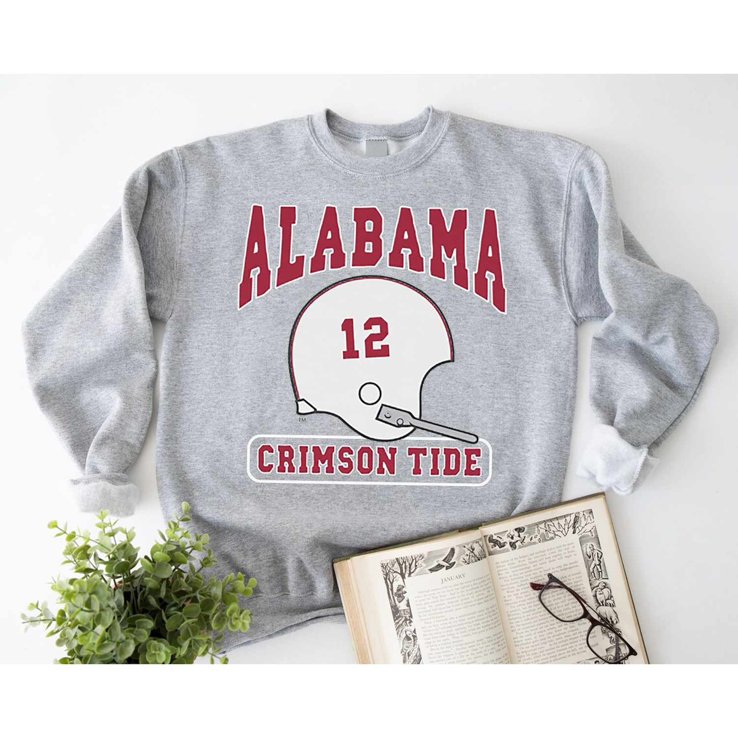 Vintage Alabama White Helmet Tee Perfect For Alabama Football Fans