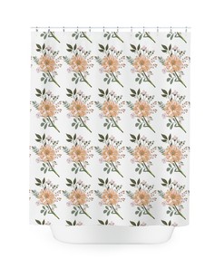 Vintage And Boho Floral Curtain Set For A Unique Shower Experience