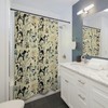 Vintage And Floral Dog Shower Curtain For Housewarming Bathroom Gifts