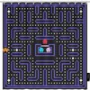 Vintage Arcade Game Shower Curtain, Retro Black Fabric With Pixel Monsters And Robots
