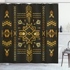 Vintage Aztec Print Shower Curtain For Rustic Bathroom