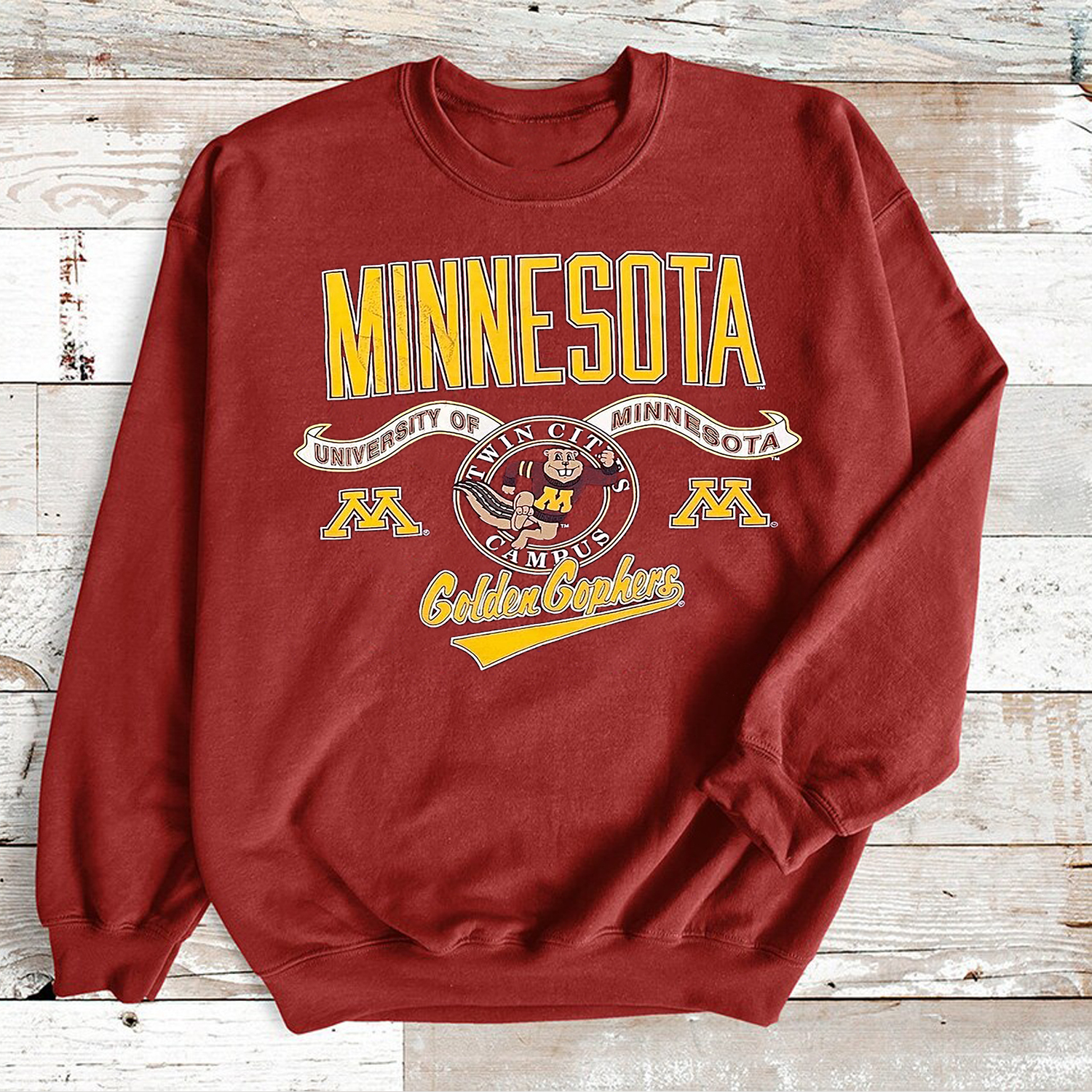 Vintage Basketball NCAA Sweatshirt & T Shirt - Minnesota Golden Gophers College Fan Gift