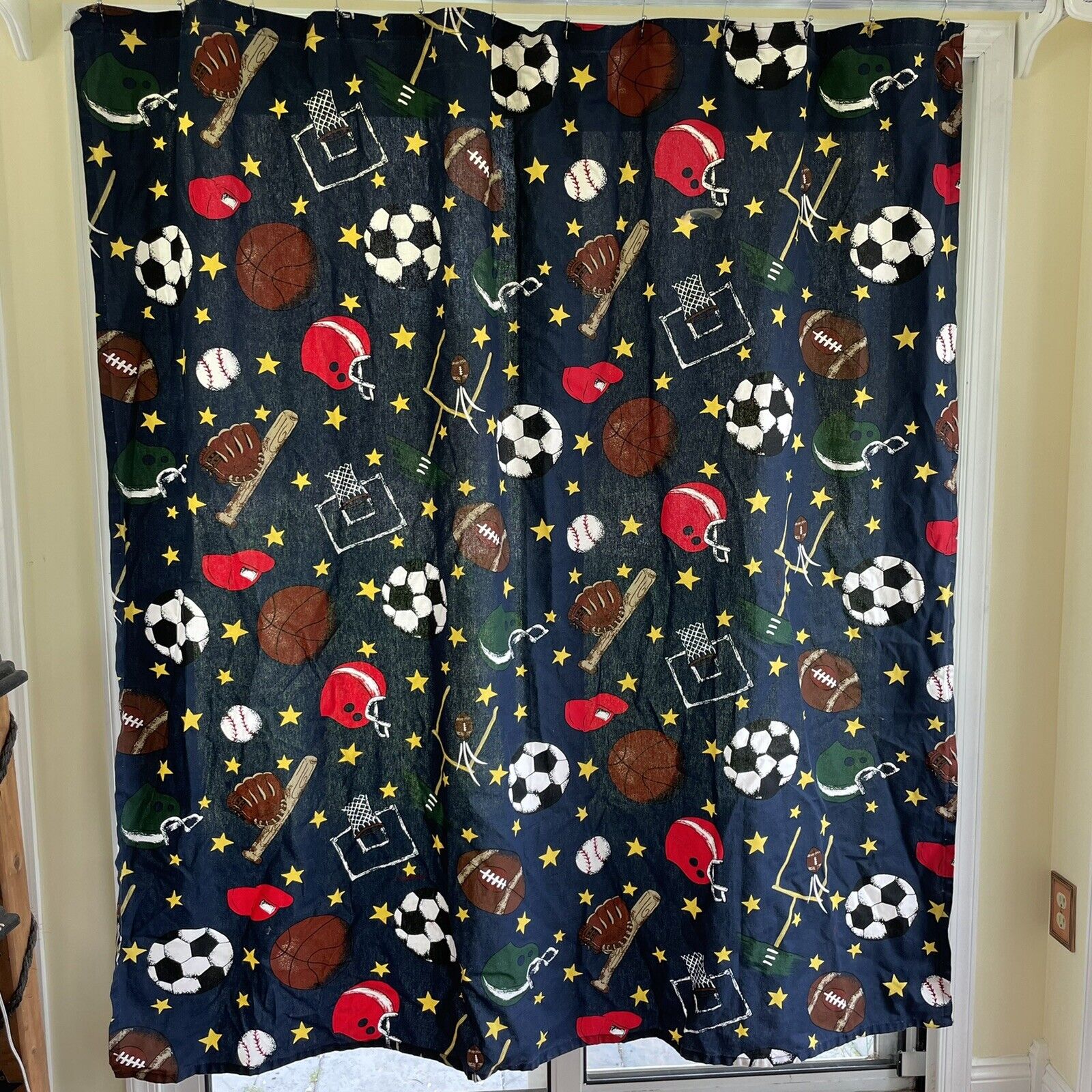 Vintage Basketball Shower Curtain with Artistic Print for Vintage Lovers
