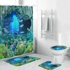 Vintage Bathroom Dolphin Shower Curtain