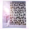 Vintage Black And White Cow Print Vinyl Shower Curtain
