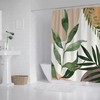 Vintage Botanical Print Shower Curtain, Retro Bathroom Decor