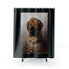 Vintage Brown Doggy Humor Shower Curtain - Fun Wedding Gift Idea