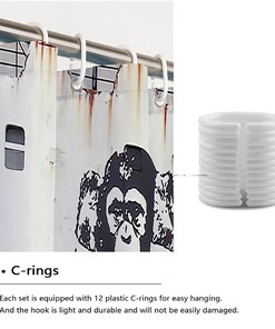 Vintage Chimpanzee Shower Curtain - A Playful Addition To Your Bathroom
