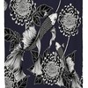 Vintage Chinese Texture Koi Fish Chrysanthemum Shower Curtain