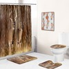Vintage Country Shower Curtain With Deer Prints