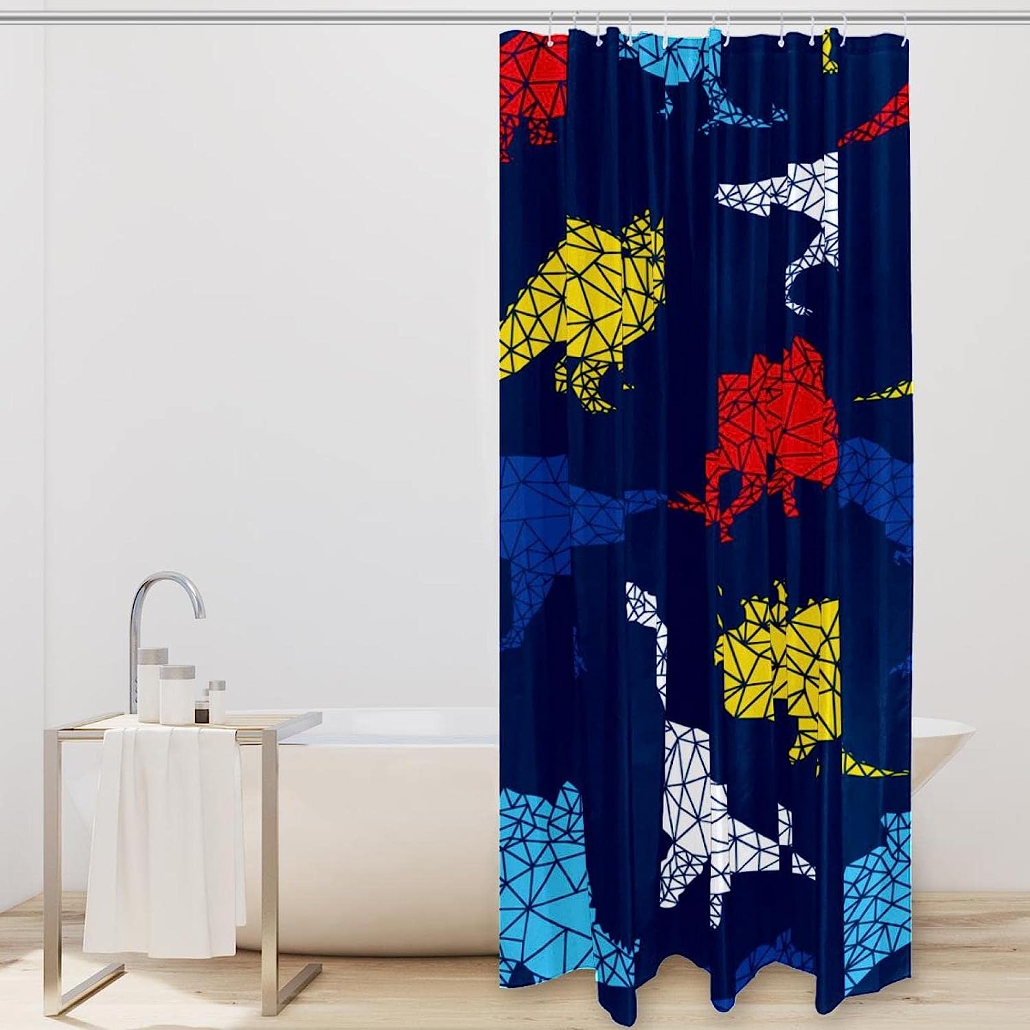 Vintage Dinosaur Shower Curtain For Prehistoric Charm - Image 2