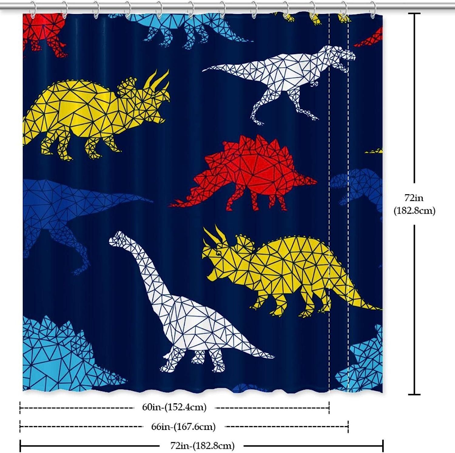 Vintage Dinosaur Shower Curtain For Prehistoric Charm - Image 3