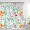 Vintage Floral Shower Curtain - Waterproof Modern Fabric Bathroom Curtain - Unique Gift Idea