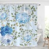 Vintage Flower Shower Curtain - All-Over Floral Design - Waterproof And Modern Fabric