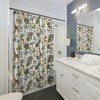 Vintage Forest Shower Curtain, Anti-Slip Memory Foam in Beige and Gray for a Cozy Bathroom