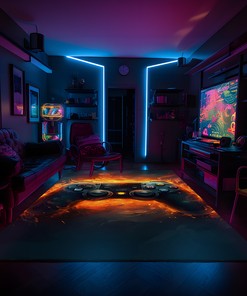 Vintage Game Room Decor - Personalized Gaming Rugs for Boys Bedrooms