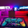 Vintage Game Room Rug - Personalized Shufflezone Gaming Carpet for Living Room or Bedroom T66