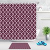 Vintage Geometric Shower Curtain - Pattern Fabric Design for a Modern Bathroom 