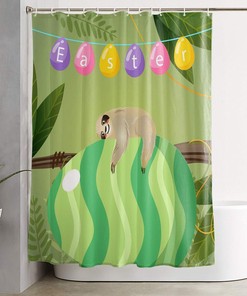 Vintage Halloween Skull Newspaper Shower Curtain By Chaven Home