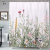 Vintage Herbs Flowers And Leaf Botanical Shower Curtain For A Natural Look