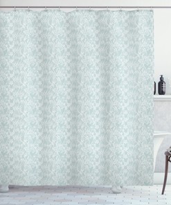 Vintage Lace Pattern Shower Curtain - Floral Print Design that Adds a Touch of Elegance to Your Bathroom 