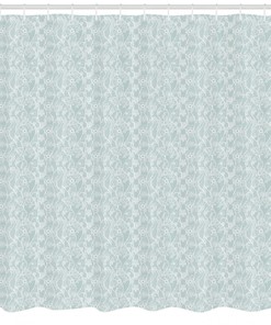 Vintage Lace Pattern Shower Curtain - Floral Print Design that Adds a Touch of Elegance to Your Bathroom