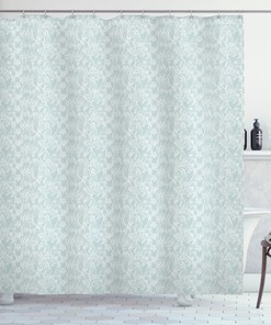 Vintage Lace Pattern Shower Curtain - Floral Print Design that Adds a Touch of Elegance to Your Bathroom