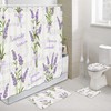 Vintage Lavender Shower Curtain - Premium Bath Decor for a Touch of Elegance 