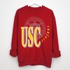 Vintage Mens Logo 7 USC SoCal Trojans College Red T-Shirt Fan Gift