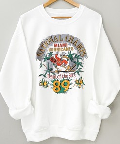 Vintage Miami Hurricanes 1989 National Champs T-Shirt Sweatshirt Fan Gift