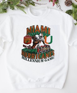 Vintage Miami Hurricanes Gator Bowl 2000 Football T-Shirt Sweatshirt Hoodie Fan Gift