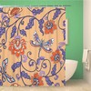 Vintage Morris Floral Flowers and Butterflies Abstract Shower Curtain