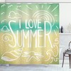 Vintage Motivational Shower Curtain - Sun Quote Print Design for a Positive Bathroom 